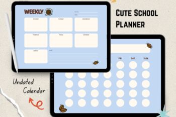 Coffee Cute School Planner
