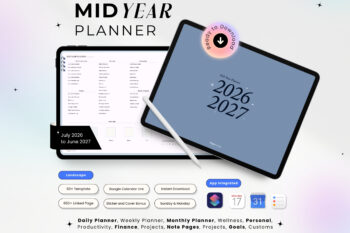 Blue Breez MID Year Planner 2026-2027
